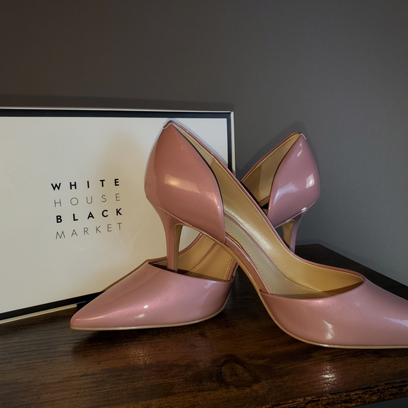 White House Black Market Blush Pink Heels - Picture 5 of 6